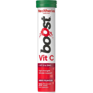 Healtheries Boost Effervescent Vit C Berry 20pk