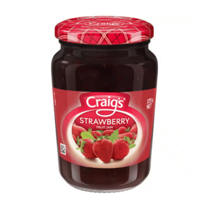 Craigs Strawberry Jam 375g