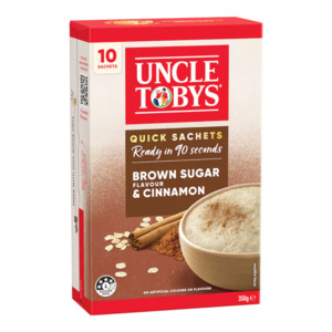 Uncle Tobys Quick Oats - Brown Sugar & Cinnamon 350g