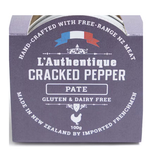 Gluten Free: L'authentique Cracked Pepper Pate 120g