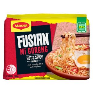 Maggi Fusian Mi Goreng Hot & Spicy Noodles 5 Pack