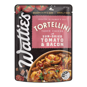 Pasta Rice: Watties Sundried Tomato and Bacon Tortellini 350g