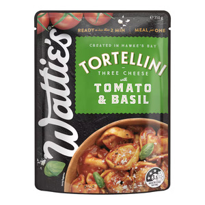Pasta Rice: Watties Italian Style Tomato and Basil Tortellini 350g