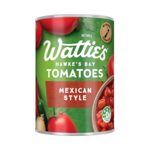 Canned Goods 1: Watties Mexican Style Tomatoes 400g