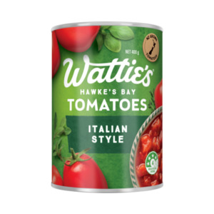 Canned Goods 1: Watties Italian Style Tomatoes 400g