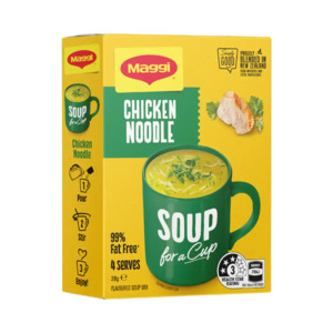 Soup: Maggi Soup For a Cup Chicken Noodle 4 pack