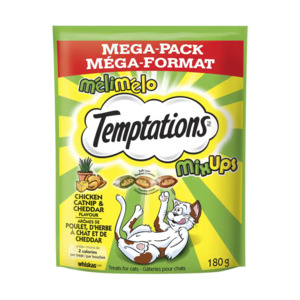 Temptations Mix Ups Chicken Catnip and Cheddar 180g