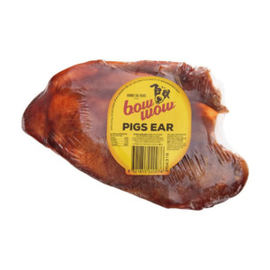 Pet Food: bow wow individual pigs ear