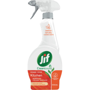 Jif Cleanboost Power & Shine Kitchen Surface Spray 500ml