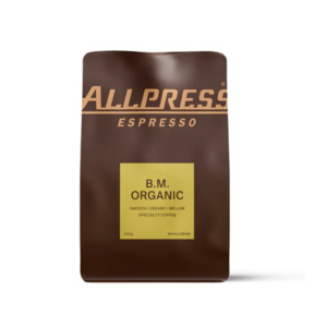 Organic: Allpress Browns Mill Organic Whole Bean 250g
