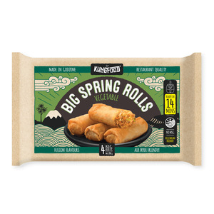 Frozen Foods: Kungfood Vegetable Spring Rolls
