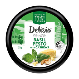 Olives Nibbles Dips: Delisio Basil Pesto with Cashews