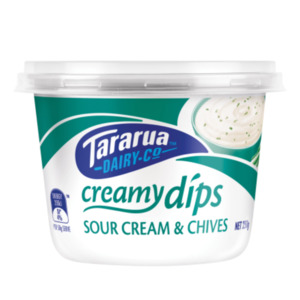 Olives Nibbles Dips: Tararua Sour Cream & Chives Dip 250g