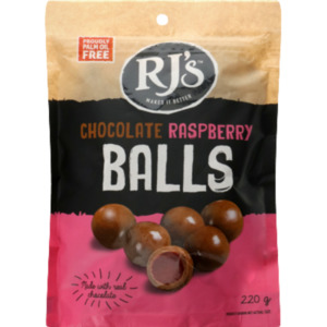 RJ's Chocolate Raspberry Balls 220g