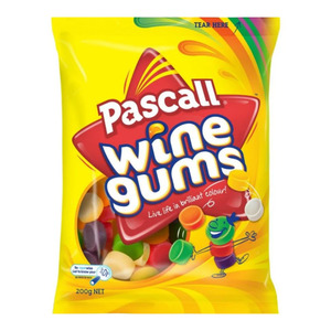 Confectionary: Pascall Wine Gums 180g