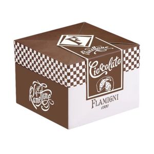 Flamigni Panettone Chocolate Brown and White Box