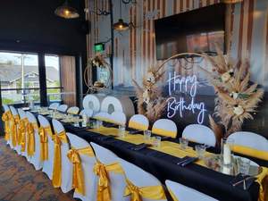 Ex Hire Items For Sale: Lycra Chair Covers White/Black