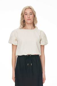 Womens Tops: LIN-IN AIRY TOP NATURAL