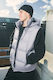 Mens Block Down Vest Cement