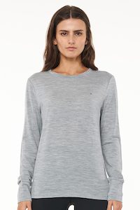 Women S Long Sleeves: MERINO LS LANEWAY TEE GREY MARLE