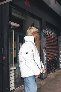 Mens Down Jackets: MENS BOX PUFFER JKT REFLECTIVE