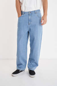 BLOCK DENIM EMB PANT/ALTA BLUE WASH
