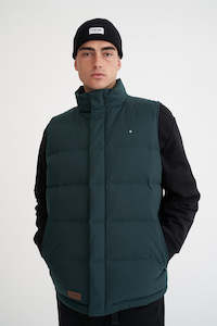 Mens Down Vests: MENS CLASSIC DOWN VEST HRGBNE FOREST