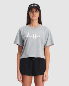 T Shirts: BELLA TEE/LOOSE MOOSE WHT GREY MARLE