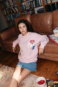 Womens Hoods Crews: SATURDAY CREW/A-GAME PALE ROSE