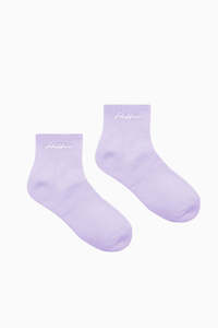 ANKLE RIB SOCK/ESSENTIAL THISTLE