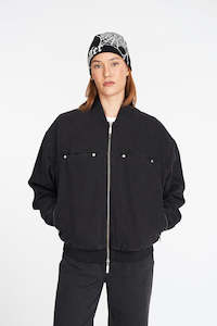 DENIM GEMINI BOMBER BLACK WASH