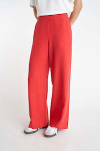 Womens Pants: STAPLE PANT CHERRY