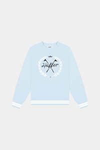 Womens Hoods Crews: WOMENS CLUB RELAX CREW/LEGACY ICE BLUE