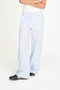 Womens Pants: CRUISE LOUNGE PANT ICE BLUE STRIPE