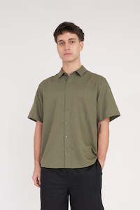 Lin-in Ss Shirt Khaki