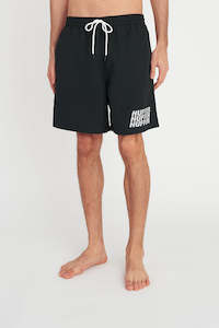 Shorts: STAPLE TRUNK/STACKED BLACK