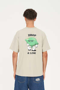 T Shirts: BLOCK TEE 220/DROP A LIME MOONROCK