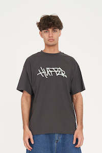 T Shirts: BLOCK TEE 220/WAVES CHARCOAL