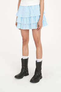 CATALINA RARA MINI SKIRT BLUE/CHALK