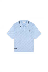 TRUE KNIT POLO ICE BLUE