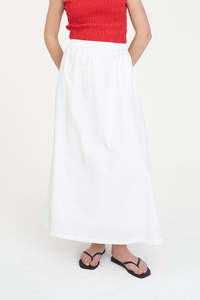 Womens Skirts: ABBI MAXI SKIRT WHITE
