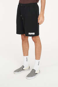 TRACK SHORT/BRICKS BLACK