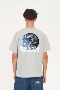 Mens T Shirts: BLOCK TEE 220/NZ EARTHER GREY MARLE