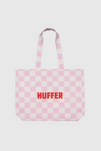 Accessories: CLASSIC BEACH TOTE/GRIND PINK/WHITE