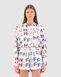 HFR MAPS INDIA SHIRT WHITE