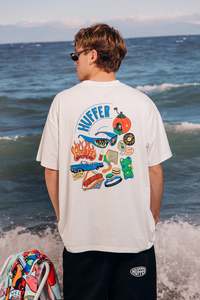 Studio Bon: BLOCK TEE 220/HEADLINER CHALK