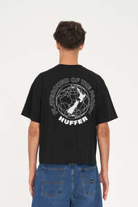 BLOCK CROP TEE 220/HOTSPOT BLACK