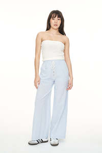 Womens Tops: CAPRI BANDEAU CHALK