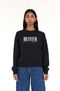 Womens Hoods Crews: SLOUCH CREW/HIGHWATER BLACK