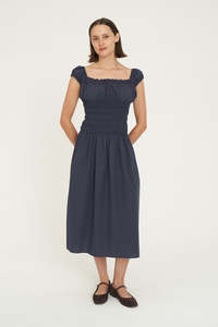 Dresses: CRUISE ISLA MIDI DRESS NAVY